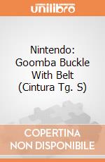 Nintendo: Goomba Buckle With Belt (Cintura Tg. S) gioco di Bioworld