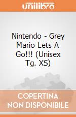 Nintendo - Grey Mario Lets A Go!!! (Unisex Tg. XS) gioco di Bioworld