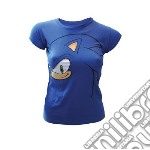 Sega: Blue Big Face (T-Shirt Donna Tg. XL)