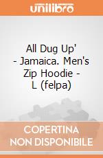 All Dug Up' - Jamaica. Men's Zip Hoodie - L (felpa) gioco