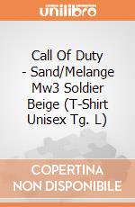 Call Of Duty - Sand/Melange Mw3 Soldier Beige (T-Shirt Unisex Tg. L) gioco