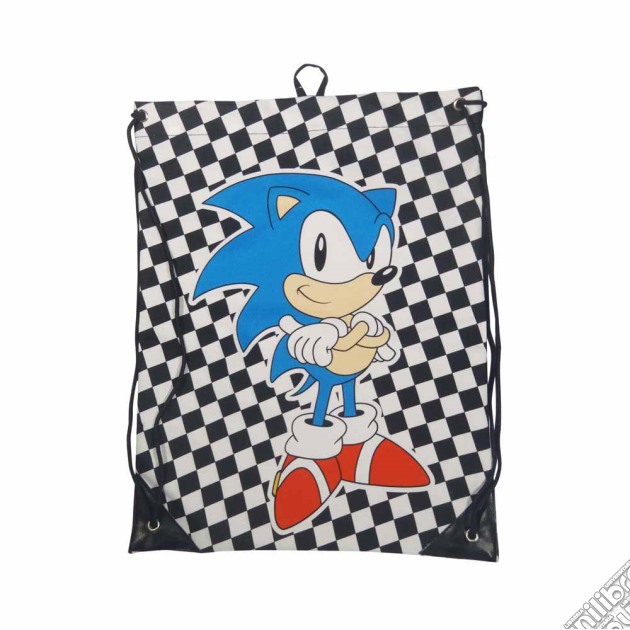 Sega - Checkered Sonic Gymbag (drawstring Bags) gioco di Bioworld