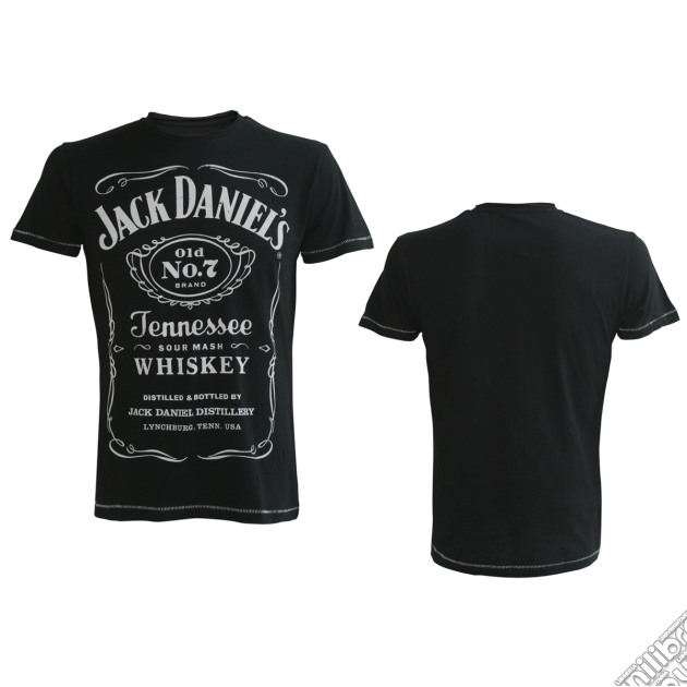 Jack Daniel's - Black Classic Logo (T-Shirt Uomo S) gioco di Bioworld