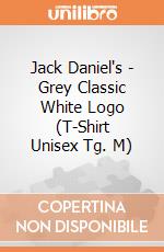 Jack Daniel's - Grey Classic White Logo (T-Shirt Unisex Tg. M) gioco