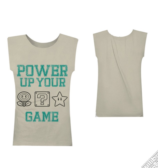Nintendo - Power Up Your Game (Canotta Uomo L) gioco di Bioworld