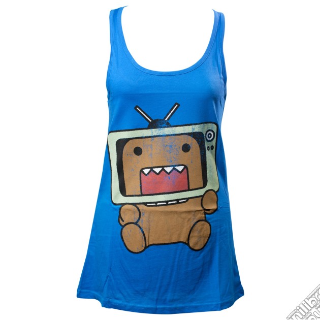 Domo - Blue. Domo With Tv Female Tanktop - M gioco di Bioworld