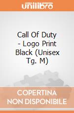 Call Of Duty - Logo Print Black (Unisex Tg. M) gioco di Bioworld