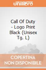 Call Of Duty - Logo Print Black (Unisex Tg. L) gioco di Bioworld