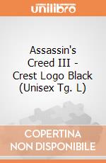 Assassin's Creed III - Crest Logo Black (Unisex Tg. L) gioco di Bioworld