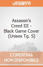 Assassin's Creed III - Black Game Cover (Unisex Tg. S) gioco di Bioworld