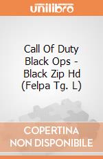 Call Of Duty Black Ops - Black Zip Hd (Felpa Tg. L) gioco di Bioworld
