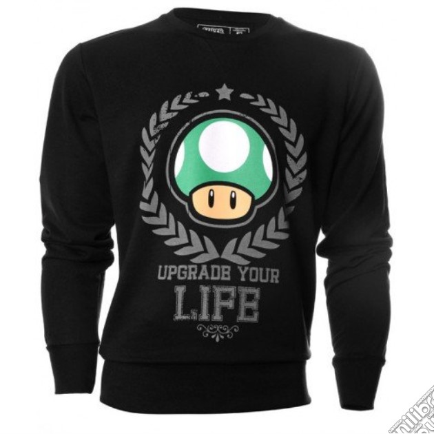 Nintendo - Black Upgrade Your Life (Felpa Tg. S) gioco di Bioworld
