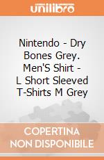 Nintendo - Dry Bones Grey. Men'S Shirt - L Short Sleeved T-Shirts M Grey gioco