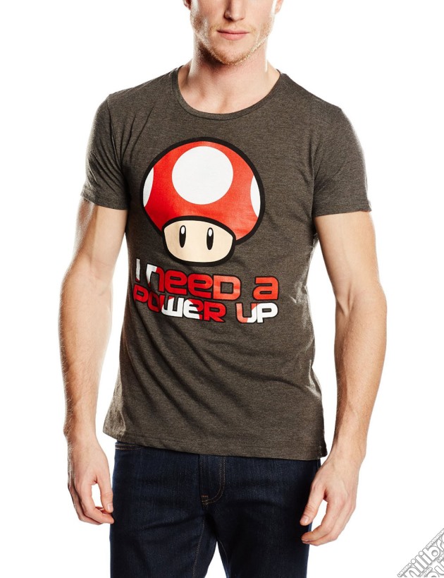 Nintendo - Need A Power Up Men's Shirt (Unisex Tg. M) gioco