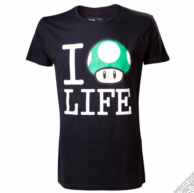 Nintendo - Black Shirt I Mushroom Life (Unisex Tg. XL) gioco