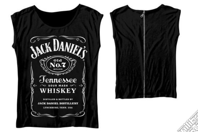 Jack Daniel's - Back Zipper (T-Shirt Donna L) gioco di Bioworld