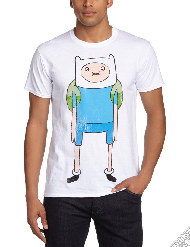 Adventure Time - Finn Print White (Unisex Tg. L) gioco di Bioworld