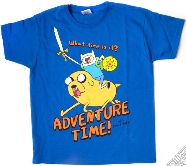 Adventure Time - Blue Jake And Finn (T-Shirt Bambino 140/146) gioco di Bioworld