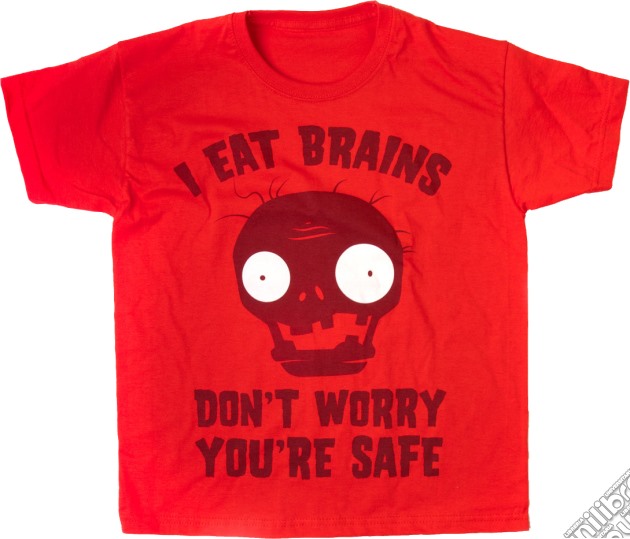 Plants Vs Zombies - I Eat Brains (Red) (T-Shirt Bambino 164/170) gioco di Bioworld