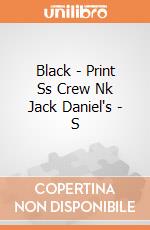 Black - Print Ss Crew Nk Jack Daniel's - S gioco di Bioworld