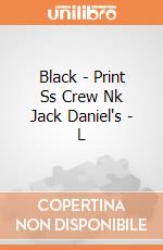 Black - Print Ss Crew Nk Jack Daniel's - L gioco di Bioworld