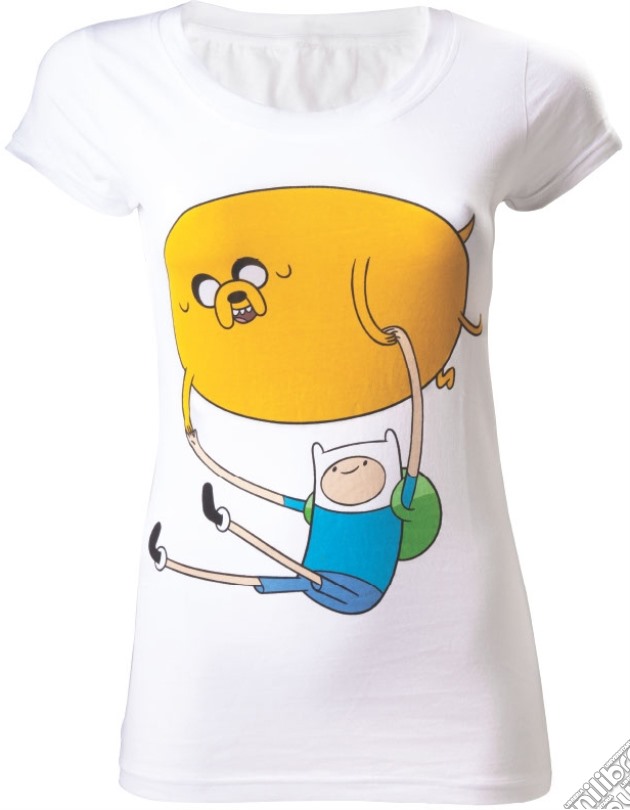 Adventure Time - White Finn And Jake (T-Shirt Donna M) gioco di Bioworld