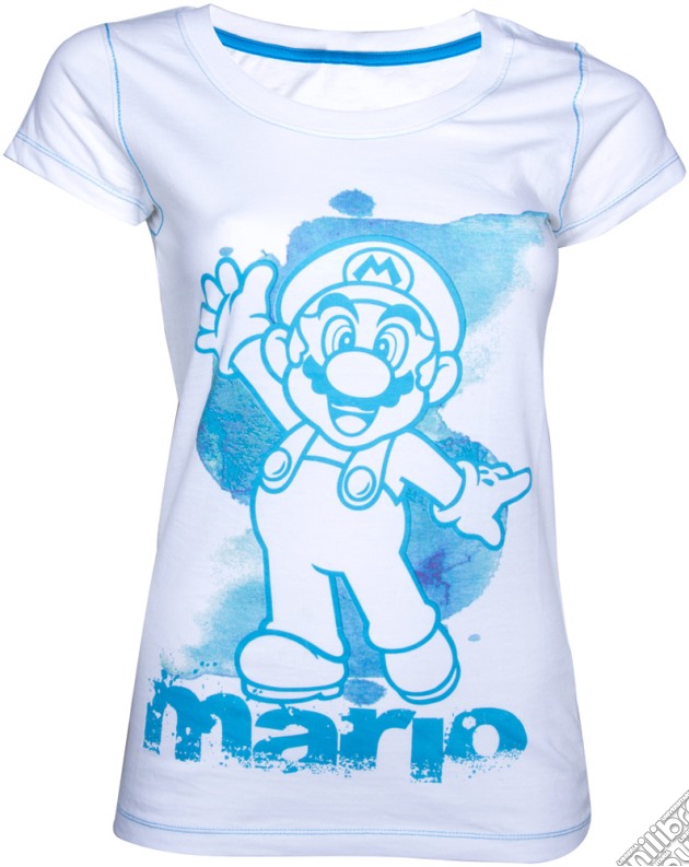Nintendo - White Blue Mario (T-Shirt Donna S) gioco di Bioworld