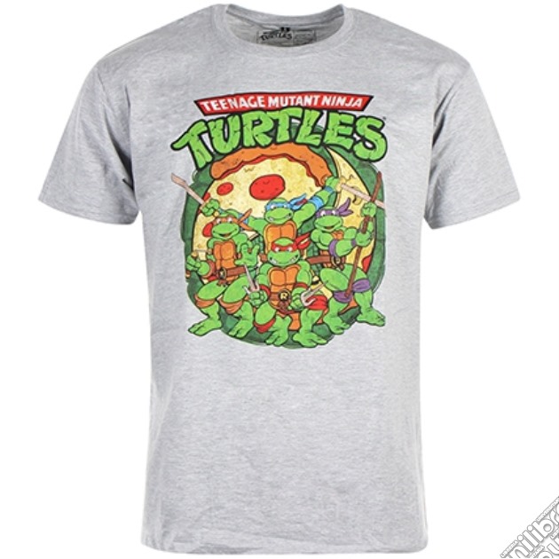 Teenage Mutant Ninja Turtles - Grey Melange Ninja With Pizza (Unisex Tg. XL) gioco di Bioworld