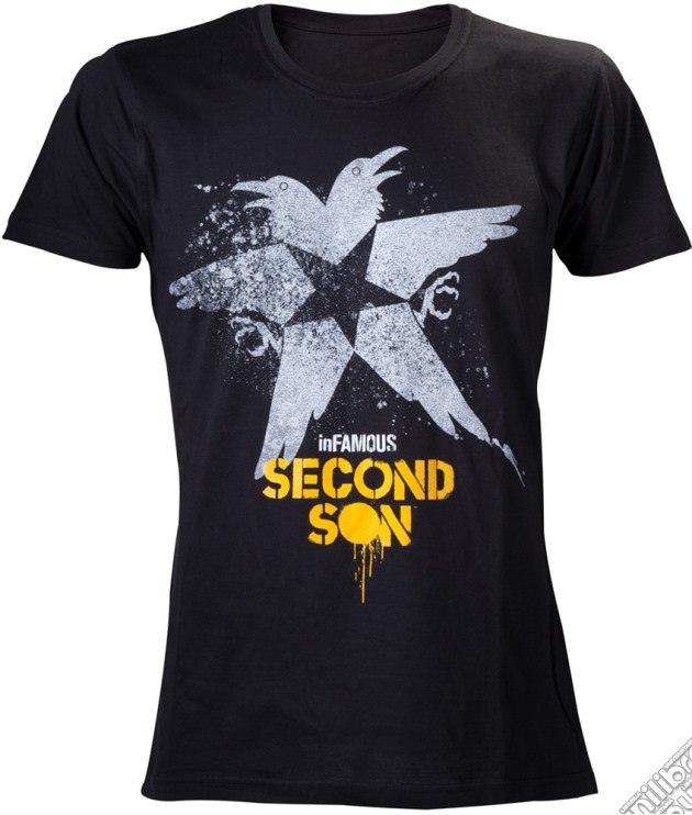 Infamous - Second Son - Black Bird (T-Shirt Uomo S) gioco di Bioworld