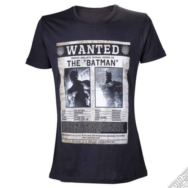 Arkham Asylum - Black, Wanted Batman Mens - Xl gioco di Bioworld