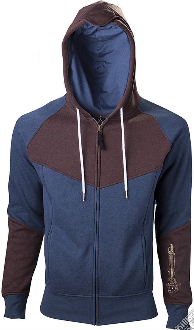 Assassin's Creed - Blue Brown Hoodie With Print (Felpa Uomo XXL) gioco di Bioworld