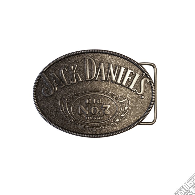 Jack Daniel's - Black Belt With Oval Buckle Old No. 7 Logo X-Large (Cintura) gioco di Bioworld