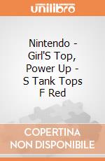 Nintendo - Girl'S Top, Power Up - S Tank Tops F Red gioco