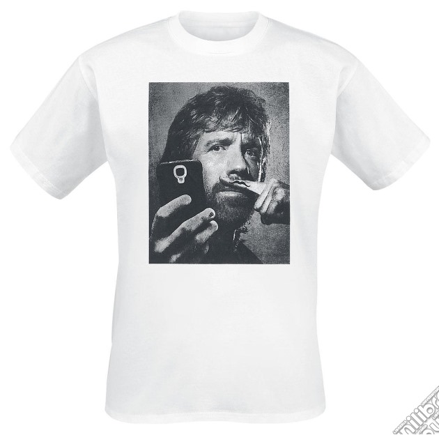 Chuck Norris - Selfie With Moustache Finger White (Unisex Tg. M) gioco di Bioworld