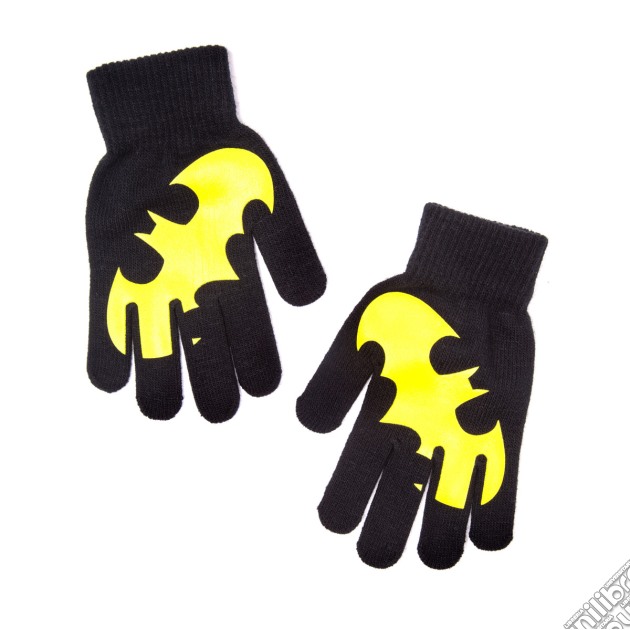 Batman - Black Gloves With Yellow Batman Logo (guanti) gioco di Bioworld
