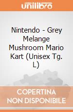 Nintendo - Grey Melange Mushroom Mario Kart (Unisex Tg. L) gioco di Bioworld