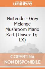 Nintendo - Grey Melange Mushroom Mario Kart (Unisex Tg. LX) gioco di Bioworld