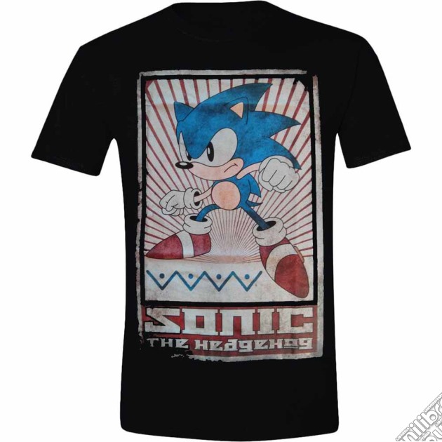 Sega - Black Sonic Vintage Print (Unisex Tg. S) gioco di Bioworld