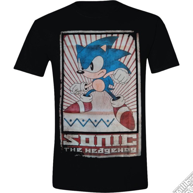 Sega - Black Sonic Vintage Print (Unisex Tg. M) gioco di Bioworld