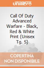 Call Of Duty Advanced Warfare - Black, Red & White Print (Unisex Tg. S) gioco di Bioworld