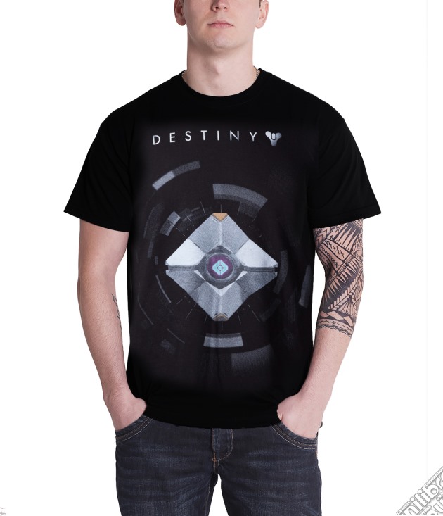 Destiny Black Shirt With Ghost (Unisex Tg. S) gioco di Bioworld