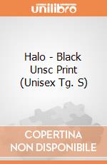 Halo - Black Unsc Print (Unisex Tg. S) gioco di Bioworld
