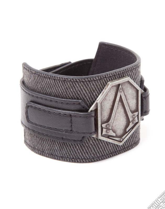 Assassin's Creed Syndicate - Wristband With Metal Patch, Grey (bracciale) gioco di Bioworld