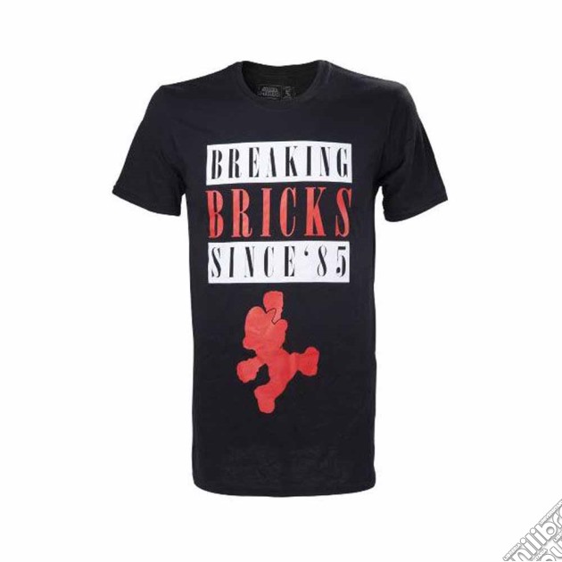 Nintendo - Red Breaking Bricks Mario (Unisex Tg. S) gioco di Bioworld