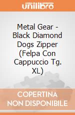 Metal Gear - Black Diamond Dogs Zipper (Felpa Con Cappuccio Tg. XL) gioco di Bioworld