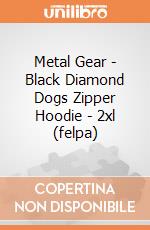 Metal Gear - Black Diamond Dogs Zipper Hoodie - 2xl (felpa) gioco di Bioworld