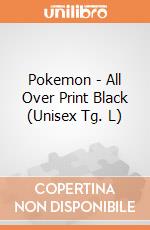 Pokemon - All Over Print Black (Unisex Tg. L) gioco