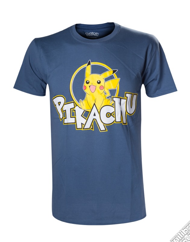 Pokemon - Pikachu Frontprint Blue (T-Shirt Unisex Tg. L) gioco