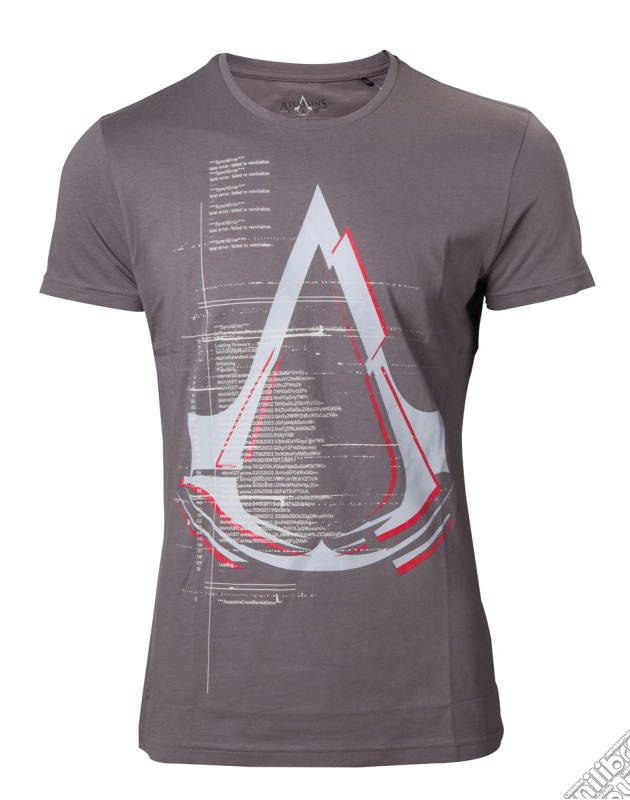 Assassin'S Creed - Dark Grey Logo Frontprint - S Short Sleeved T-Shirts M Grey gioco