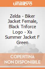 Zelda - Biker Jacket Female, Black Triforce Logo - Xs Summer Jacket F Green gioco